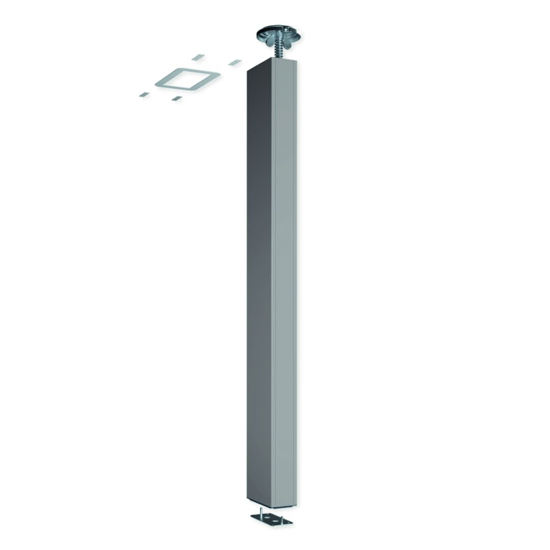 Iboco - Colonne standard TerCia CLE-C45 2 faces Hmax fixation 3300 à 3600mm alu anodisé