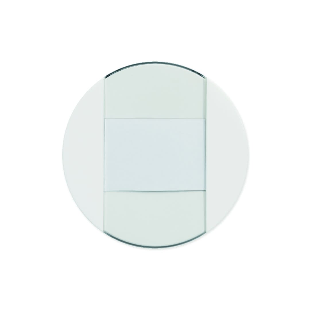 Iboco - Interrupteur Optima simple porte-étiquette va-et-vient ou bouton poussoir blanc