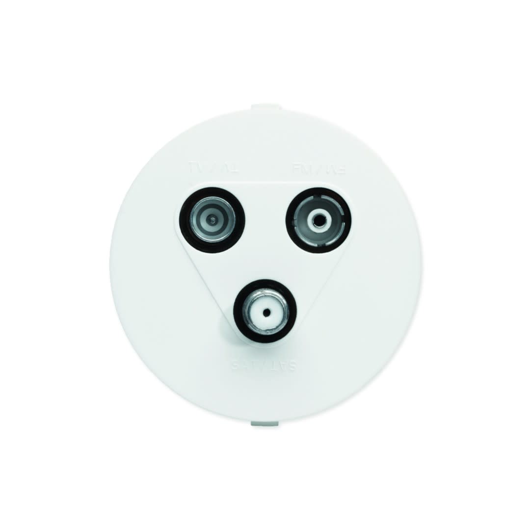 Iboco - Prise Optima TV, FM, SAT 1E blanche