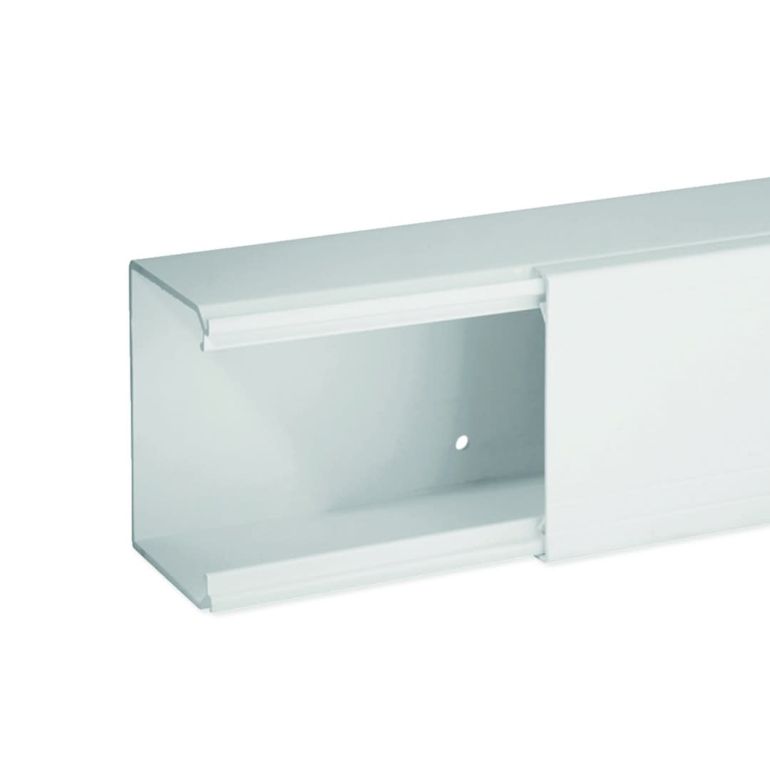 Iboco - Goulotte de distribution non cloisonnable TA-E 80x60 1 compartiment blanche