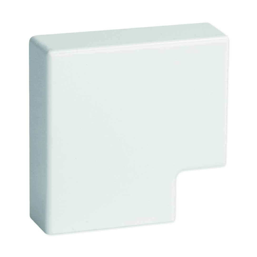 Iboco - Angle plat pour TA-E 40x17 et TA-S 40x17 blanc