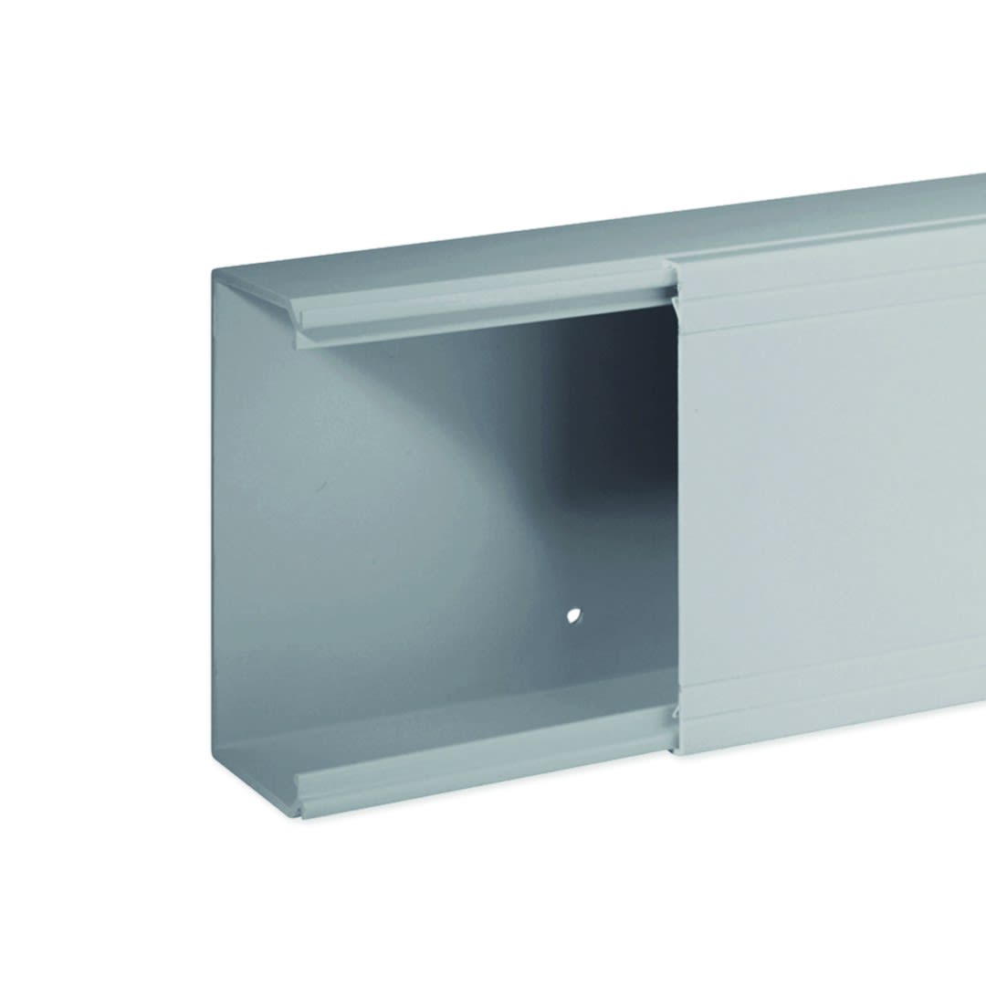 Iboco - Goulotte de distribution non cloisonnable Ta-e 120x60 1 compartiment grise