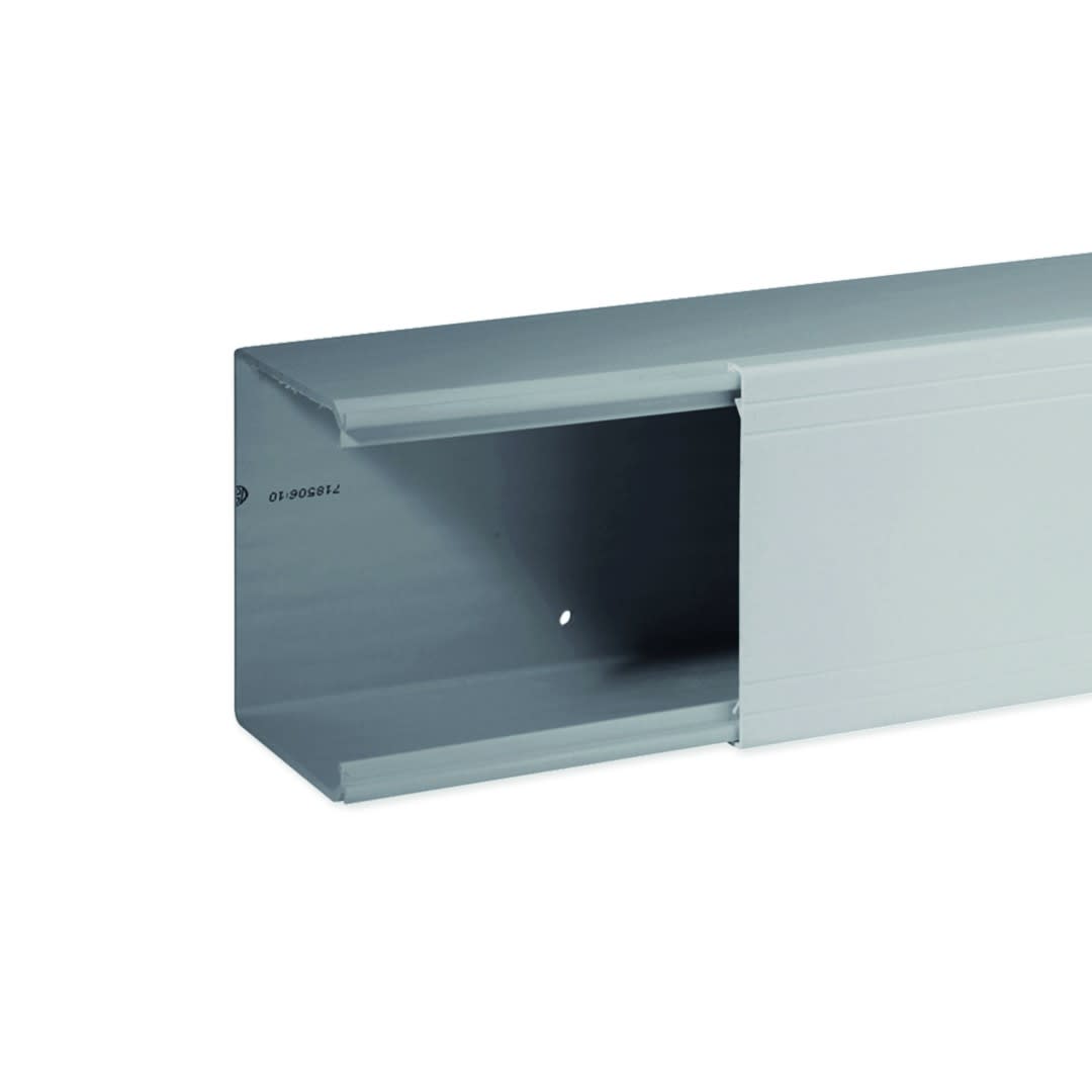 Iboco - Goulotte de distribution non cloisonnable TA-E 100x80 1 compartiment grise