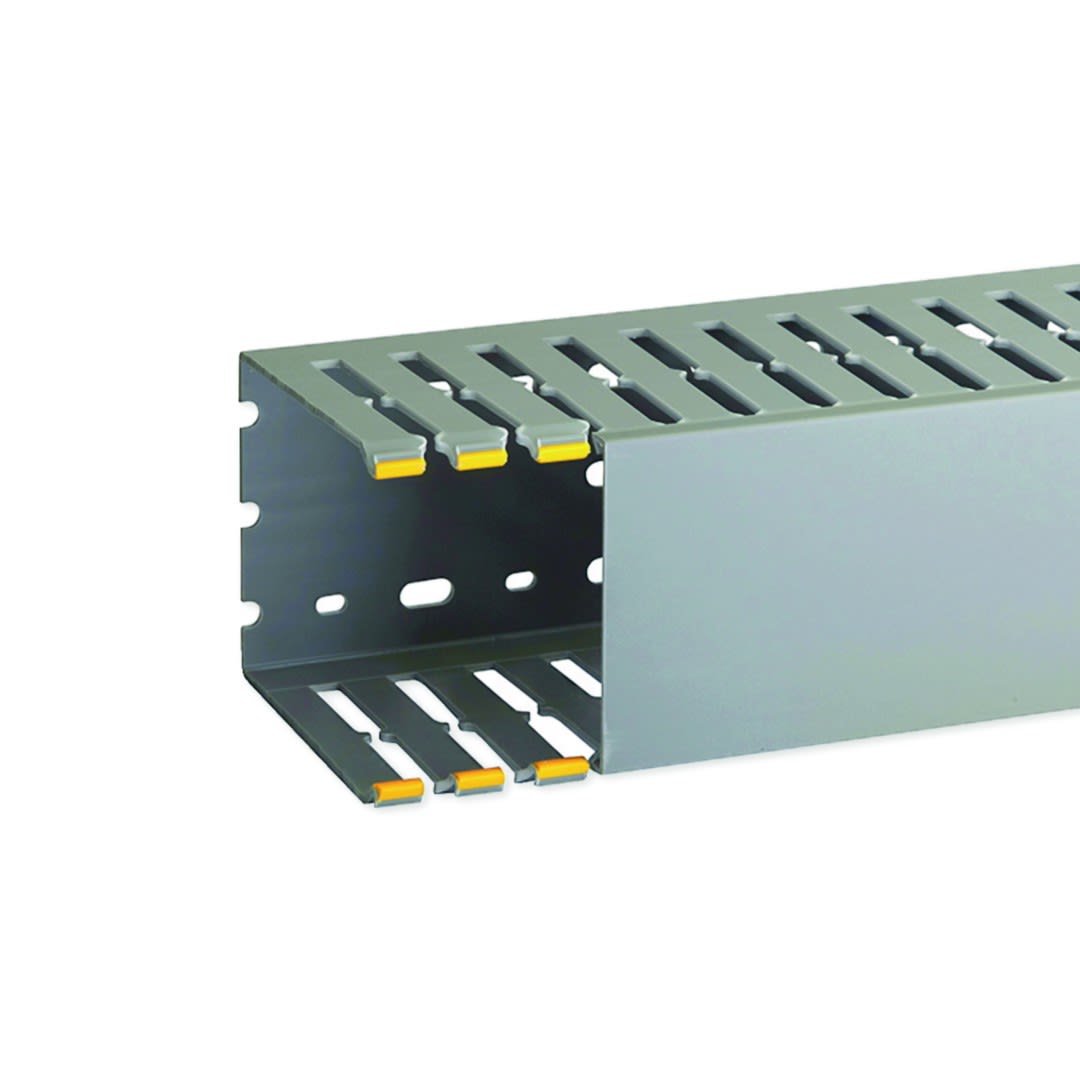 Iboco - Goulotte de câblage au pas de 20 T1-N 80x100 grise