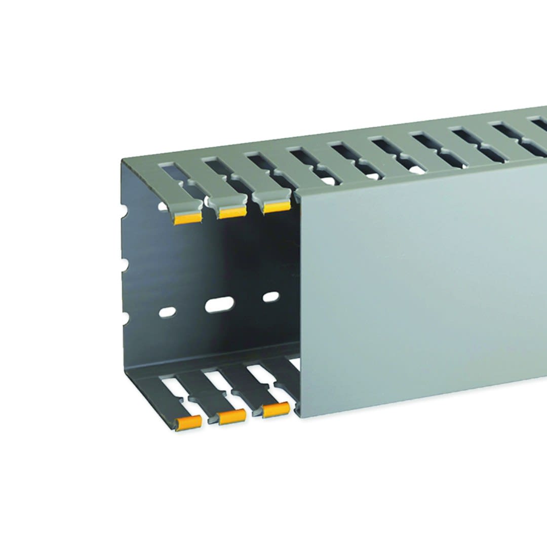 Iboco - Goulotte de câblage au pas de 20 T1-N 100x80 grise