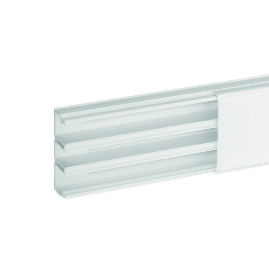Iboco - Moulure Optima TM 52x20 3 compartiments blanche