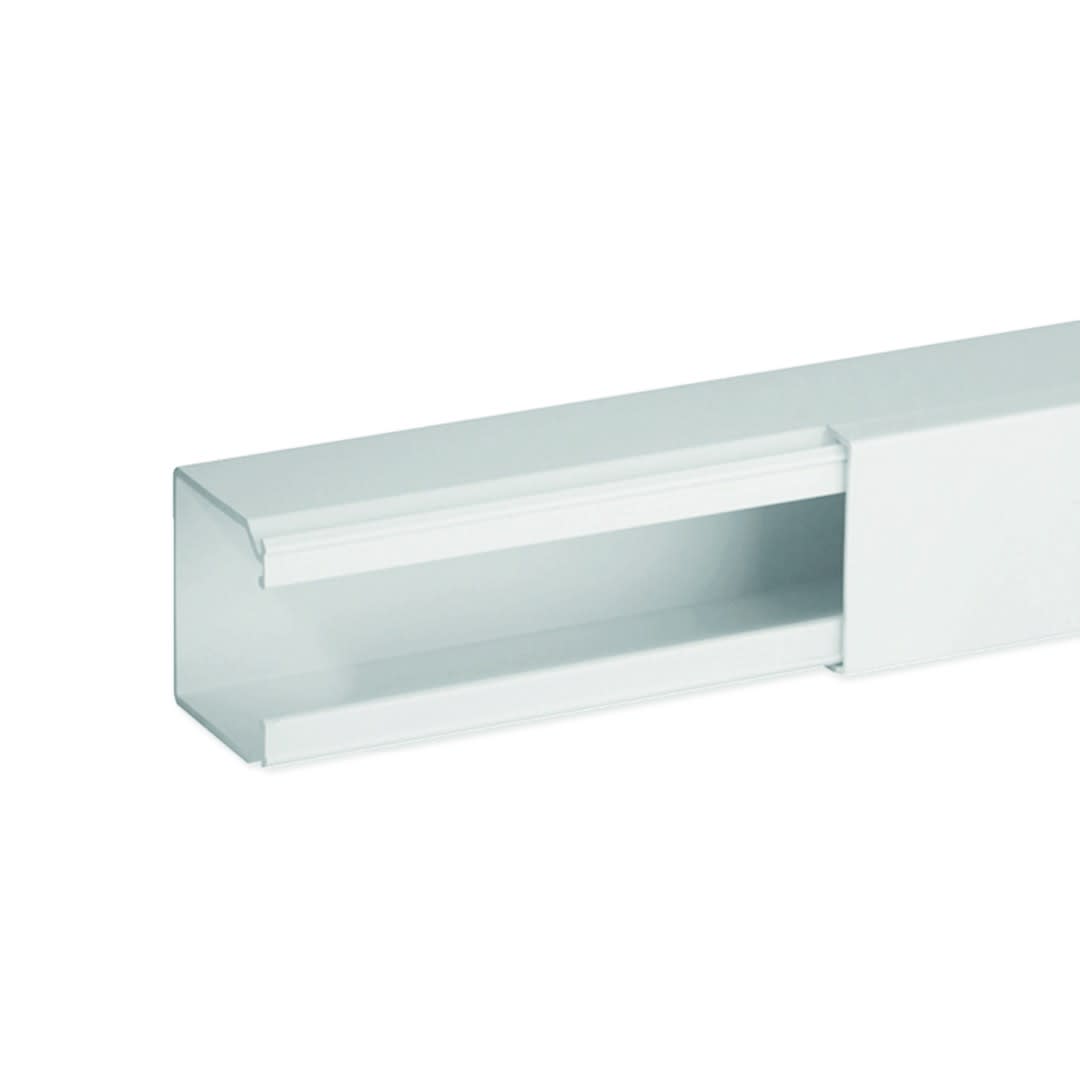 Iboco - Goulotte de distribution non cloisonnable TA-E 40x40 1 compartiment blanche