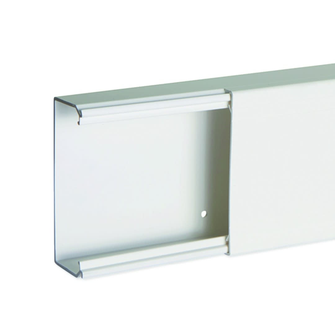 Iboco - Goulotte de distribution non cloisonnable TA-E 100x40 1 compartiment blanche