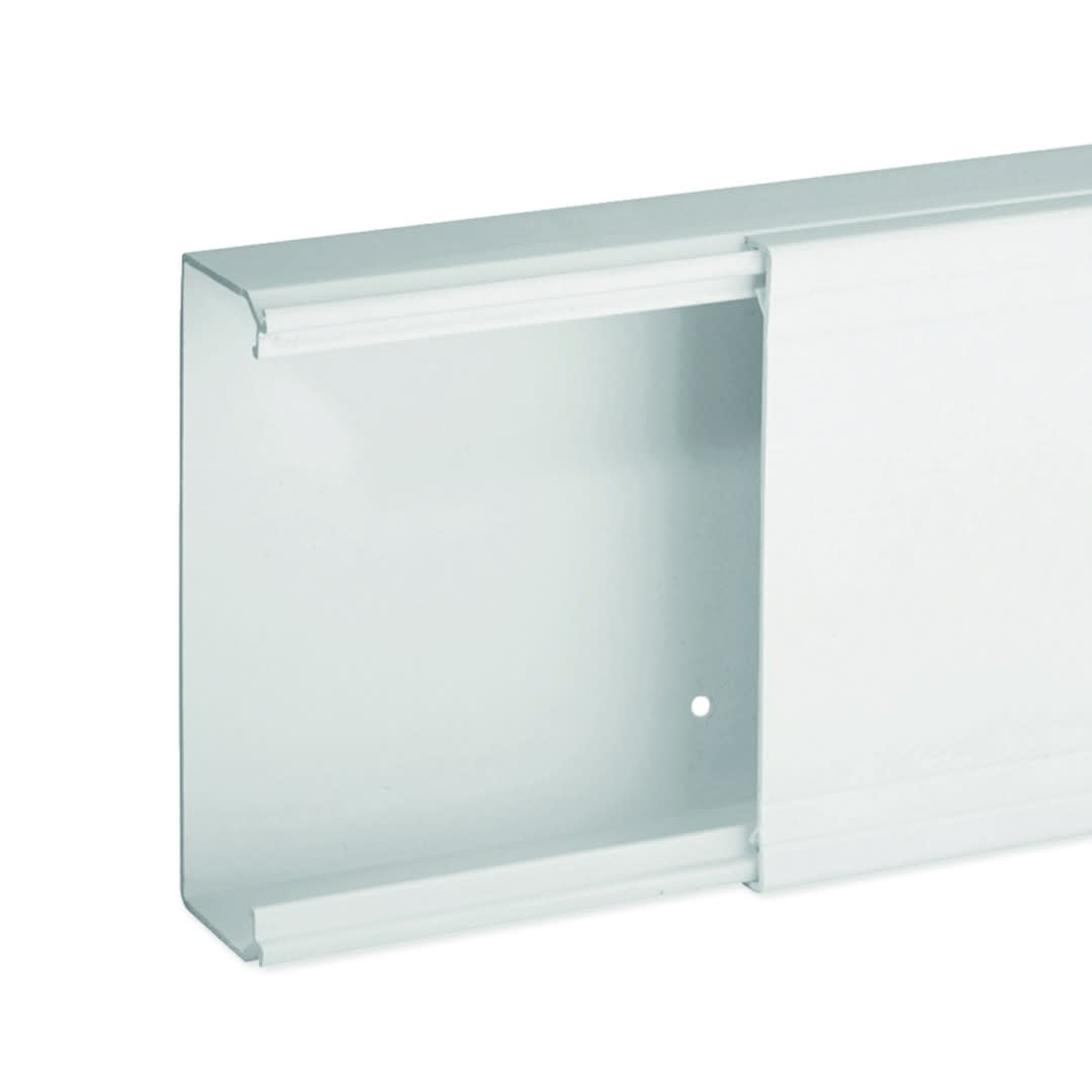 Iboco - Goulotte de distribution non cloisonnable TA-E 120x40 1 compartiment blanche
