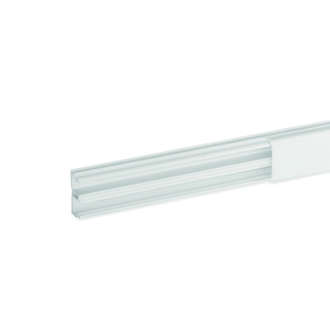 Iboco - Moulure Optima TM 22x12,5 2 compartiments blanche