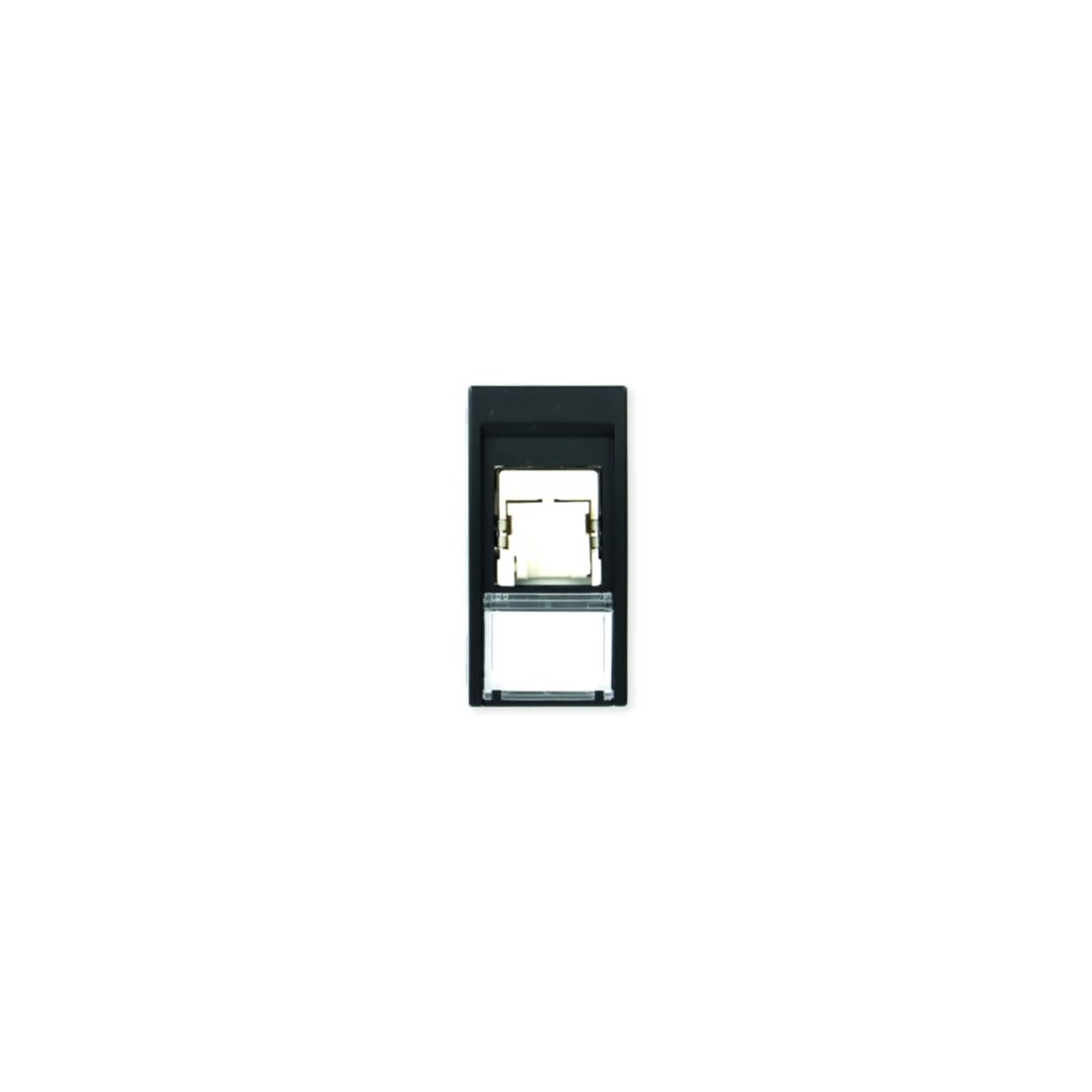 Iboco - Prise TerCia RJ45 Catégorie 6 FTP 1 module noire