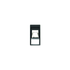 Iboco - Prise TerCia RJ45 Catégorie 6 FTP 1 module noire