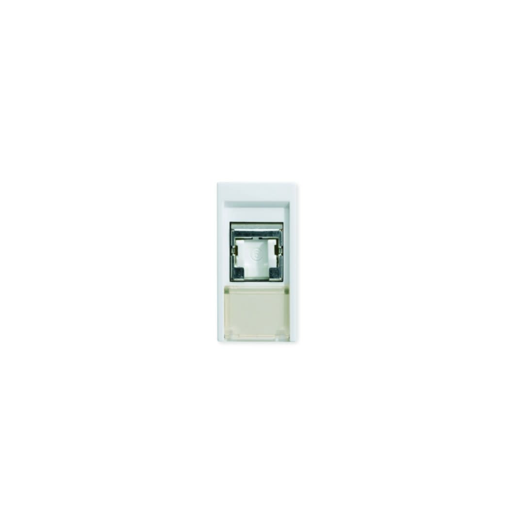 Iboco - Prise TerCia RJ45 Catégorie 6 STP 1 module blanche