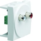 Iboco - Prise TerCia 2RCA audio bornier à vis 2 modules blanche