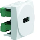 Iboco - Prise TerCia HDMI bornier à vis 2 modules blanche