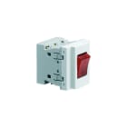 Iboco - Interrupteur bipolaire lumineux TerCia 2 modules blanc