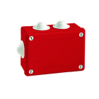 Iboco - Boîte de dérivation étanche Pico 120x80 Prof. 50 rouge à tétines IP55 960°C