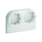 Iboco - Boîtier double pour appareillage OptimaTM sur Optima TM 22x12,5 & 32x12,5 blanc