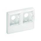 Iboco - Boîtier double pour appareillage LegrandTM sur Optima TM 22x12,5 & 32x12,5 blanc