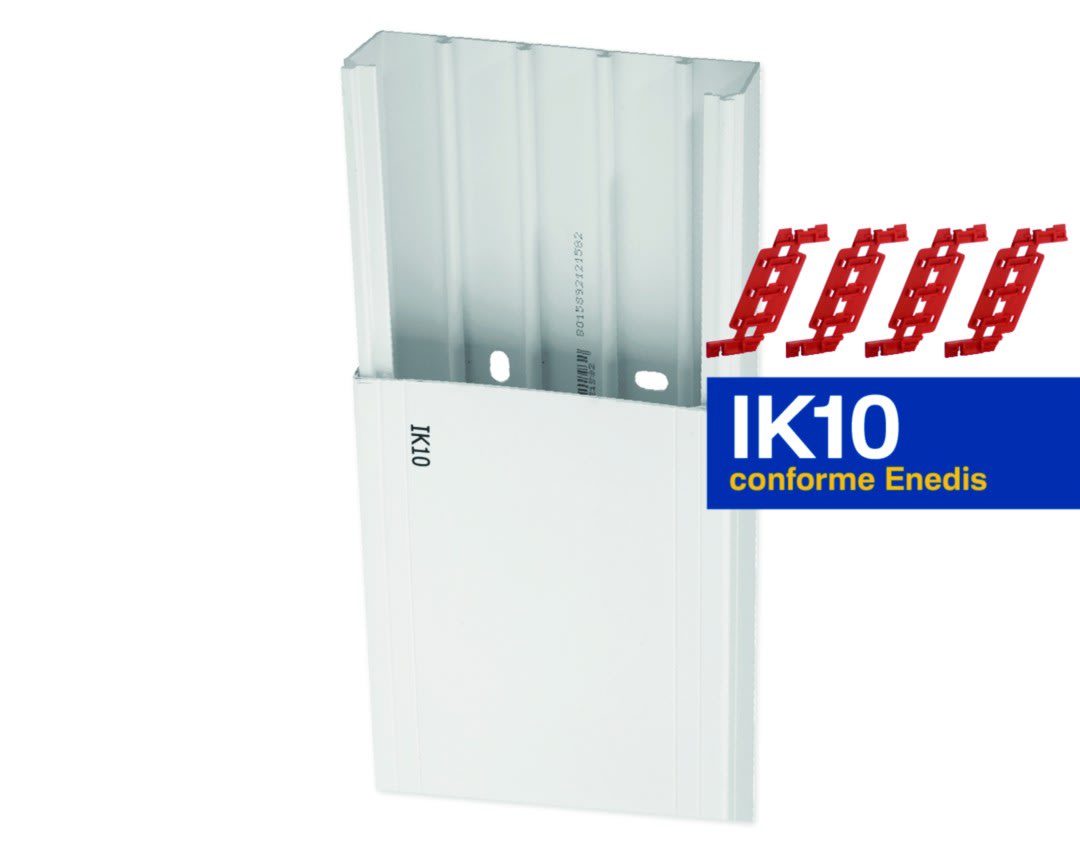 Iboco - Goulotte de distribution cloisonnable IK10 à - 5°C Ta-g 120x40 1 comp. blanche