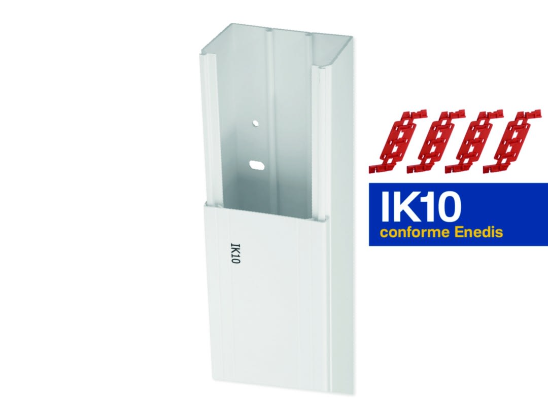 Iboco - Goulotte de distribution cloisonnable IK10 à - 5°C Ta-g 80x60 1 comp. blanche