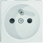 Iboco - Prise Tercia 2 pôles + terre simple blanche