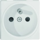 Iboco - Prise Tercia 2 pôles + terre simple blanche