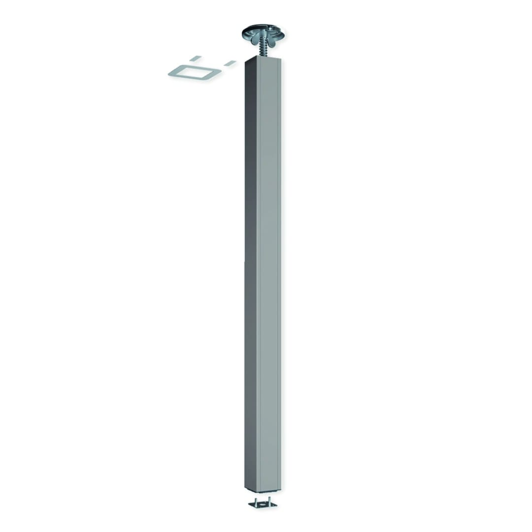 Iboco - Colonne standard Tercia CLE-C45 1 face Hmax fixation 3000 à 3300mm alu anodisé