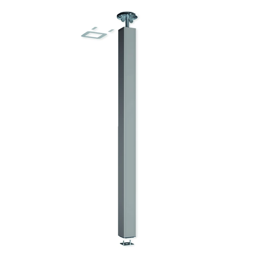Iboco - Colonne standard Tercia CLE-C45 1 face Hmax fixation 3000 à 3300mm alu anodisé