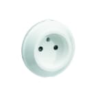 Iboco - Prise Optima 2 pôles blanche