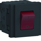 Iboco - Interrupteur bipolaire lumineux Tercia 2 modules spécial EPT noir