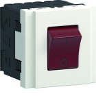 Iboco - Interrupteur bipolaire lumineux Tercia 2 modules spécial EPT blanc