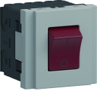 Iboco - Interrupteur bipolaire lumineux Tercia 2 modules spécial EPT alucolor