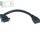 Iboco - Prise HDMI Traversante Tercia avec câble 1 module spéciale EPT blanc