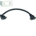 Iboco - Prise DISPLAYPORT Traversante Tercia avec câble 1 module spéciale EPT blanc