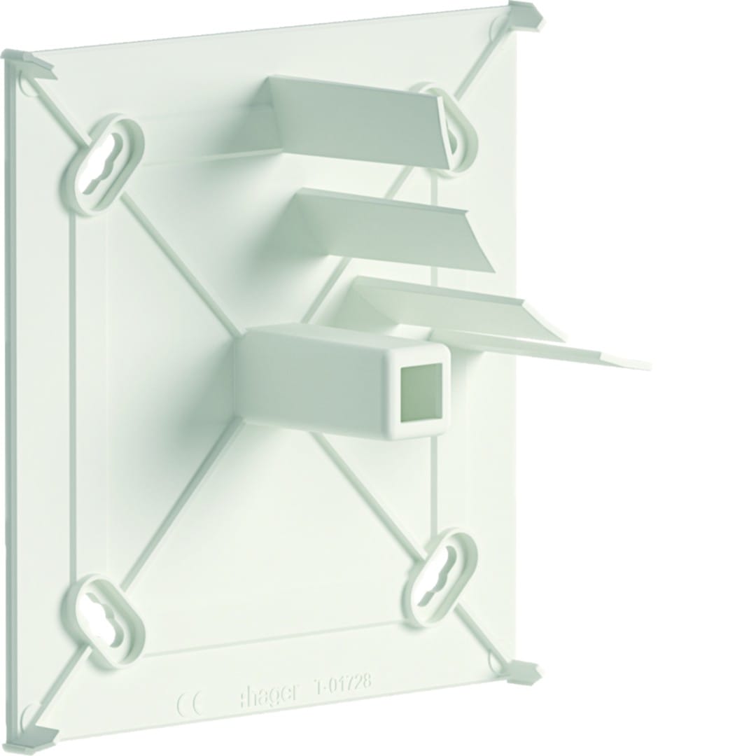 Iboco - Angle plat avec fond pour Tercia Clip45 134x55 antibactérienne blanc
