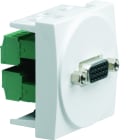 Iboco - Prise Tercia VGA SUB-D 15 bornier à vis 2 modules blanche
