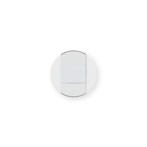 Iboco - Interrupteur Optima simple porte-étiquette va-et-vient ou bouton poussoir blanc