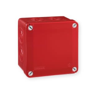 Iboco - Boîte de dérivation étanche Pico 100x100 Prof. 50 rouge perforable IP56 960°C