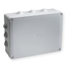 Iboco - Boîte de dérivation étanche Pico 380x300 Prof. 120 grise à tétines IP55 960°C