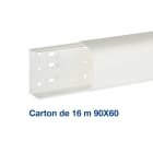 Iboco - Carton de 16 mètres de conduit de climatisation CND 90x60 1 compartiment blanc