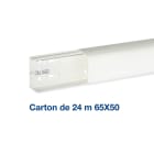Iboco - Carton de 24 mètres de conduit de climatisation CND 65x50 1 compartiment blanc