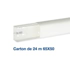Iboco - Carton de 24 mètres de Goulotte de climatisation Cnd 65x50 1 compartiment blanc