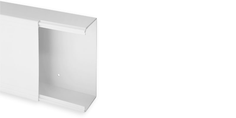 Iboco - Goulotte de distribution non cloisonnable TA-E 200x80 1 compartiment blanche