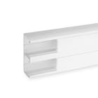 Iboco - Goulotte d'installation clip45 TerCia TA-C45 134x55 2 compartiments blanche