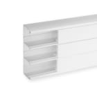 Iboco - Goulotte d'installation clip45 TerCia TA-C45 164x55 3 compartiments blanche