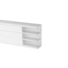 Goulotte d'installation clip45 TerCia TA-C45 164x55 3 compartiments blanche