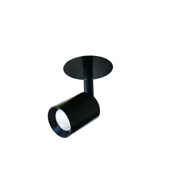 Cubispot - COLIBRI IRC90 6W 685 Lm 26°-S 4000°K + RONDELLE Ø 70 + VIS PEINTES NOIR