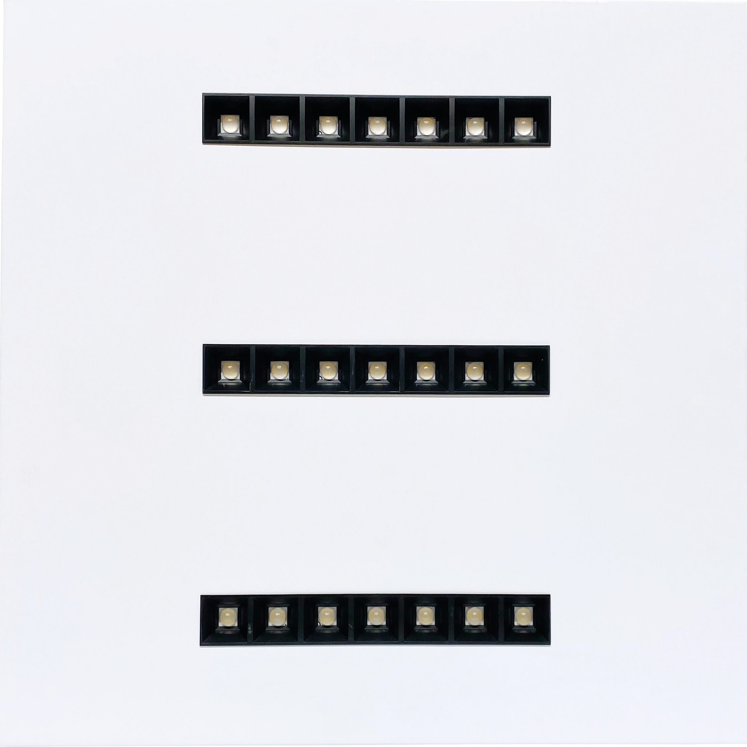 Cubispot - TETRIS DALLE 600X600 E3 IRC80 DALI 32W OPTIC NOIR 3643LmWW-D 80° 4000°K BLANC