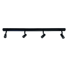 Cubispot - LUKY IRC80 RAMPE 4 SPOTS IRC80 4 X 3W 4X 240 Lm 40° 3000°K GRIS